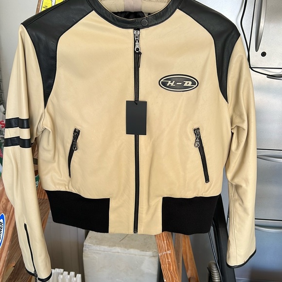 Harley Davidson Leather Bomber Jacket - Picture 1 of 4